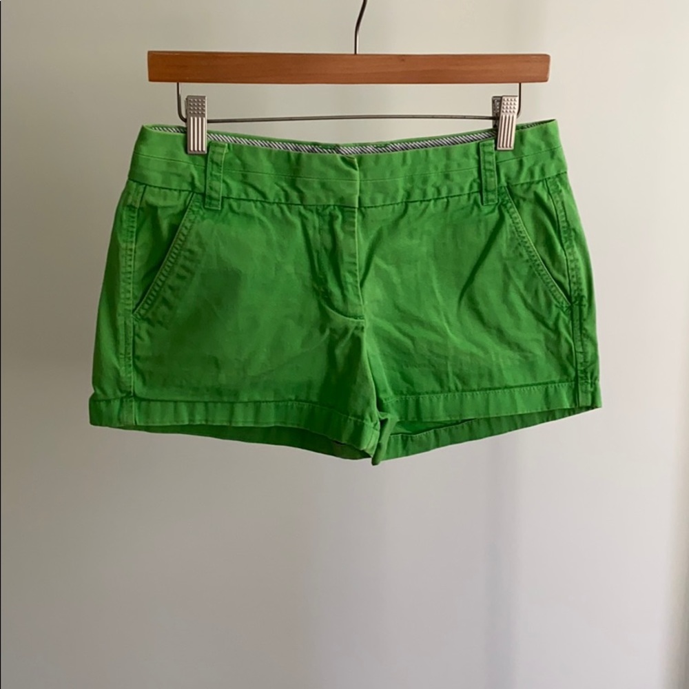 J.Crew Kelly Green Chino Shorts 3.5”
